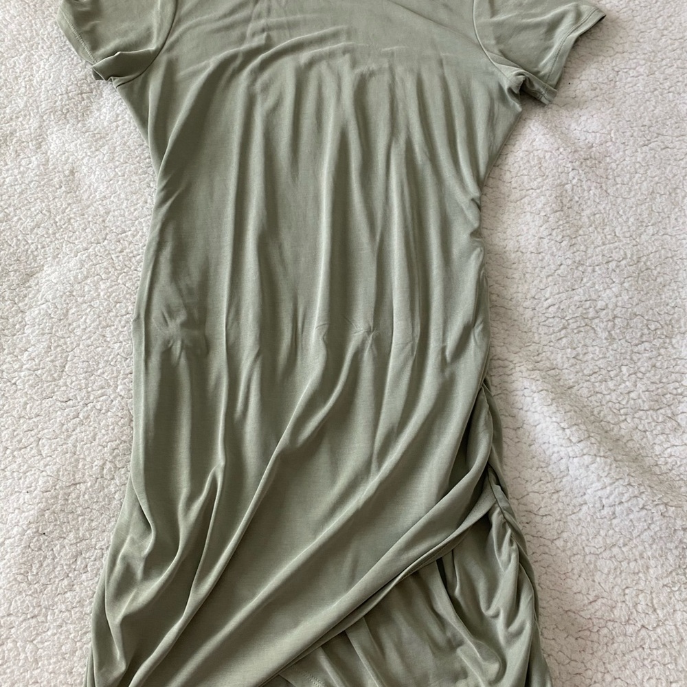Elegant Olive Green Women's Dress